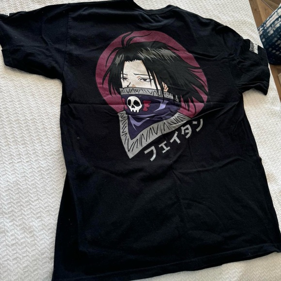 Large Black Hunter x Hunter Hypland Collab Skull Anime Graphic Tee Shirt - Picture 1 of 3